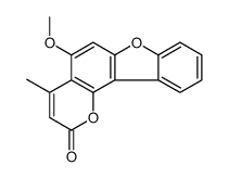 5-methoxy-4-methyl-[1]benzofuro[2,3-h]chromen-2-one结构式