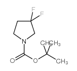 1-Boc-3,3-二氟吡咯烷结构式