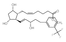 17-trifluoromethylphenyl trinor Prostaglandin F2α methyl ester结构式