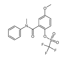 2-trifluoromethanesulfonyloxy-5-methoxy-N-methyl-N-phenylbenzamide Structure