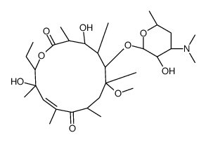 (10E)-3-O-De(α-L-cladinose)-10-dehydro-11-dehydroxy-6-O-Methyl-erythromycin Structure