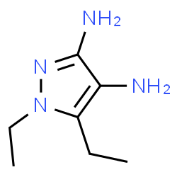 1H-Pyrazole-3,4-diamine,1,5-diethyl- Structure