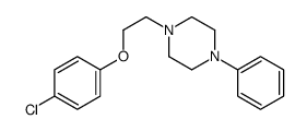 1-[2-(4-chlorophenoxy)ethyl]-4-phenylpiperazine结构式