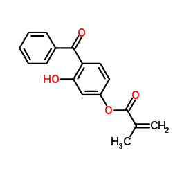 4-Benzoyl-3-hydroxyphenyl methacrylate Structure