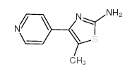 5-甲基-4-吡啶-4-噻唑-2-胺结构式