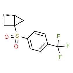 (1R,4R)-1-((4-(Trifluoromethyl)phenyl)sulfonyl)bicyclo[2.1.0]pentane, (-)-R-enantiomer Structure