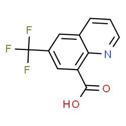 6-(trifluoromethyl)quinoline-8-carboxylic acid structure