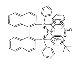 [(+/-)-BINAP]Pd(o-C6H4NO2)(OCH2CMe3) Structure