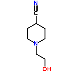 1-(2-羟乙基)哌啶-4-甲腈结构式