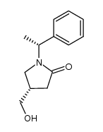 (S)-4-(hydroxyMethyl)-1-((R)-1-phenylethyl)pyrrolidin-2-one structure
