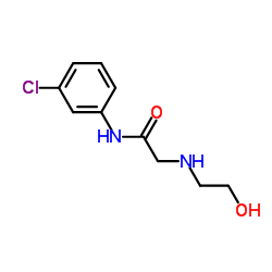 N-(3-Chlorophenyl)-N2-(2-hydroxyethyl)glycinamide structure