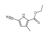 ethyl 5-cyano-3-methyl-1H-pyrrole-2-carboxylate Structure