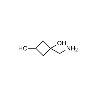 1-(氨基甲基)环丁烷-1,3-二醇结构式