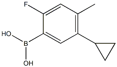 2-Fluoro-4-methyl-5-cyclopropylphenylboronic acid结构式