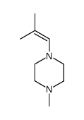 Piperazine,1-methyl-4-(2-methyl-1-propenyl)- (9CI) Structure