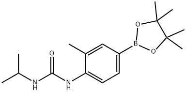 N-(1-methylethyl)-N'-[2-methyl-4-(4,4,5,5-tetramethyl-1,3,2-dioxaborolan-2-yl)phenyl]-Urea Structure