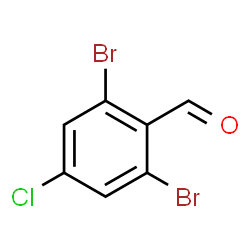 2,6-二溴-4-氯苯甲醛结构式