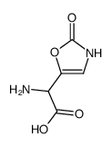 alpha-amino-2,3-dihydro-2-oxooxazole-5-acetic acid structure