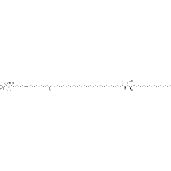 CER1 (d18:1/26:0/18:1)-d9 Structure