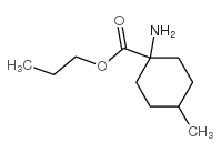 Cyclohexanecarboxylic acid, 1-amino-4-methyl-, propyl ester (9CI) Structure