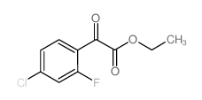 ETHYL 4-CHLORO-2-FLUOROBENZOYLFORMATE structure