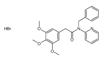 N-benzyl-N-pyridin-2-yl-2-(3,4,5-trimethoxyphenyl)acetamide,hydrobromide Structure
