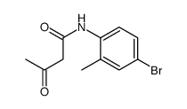 N-(4-bromo-2-methylphenyl)-3-oxobutanamide Structure