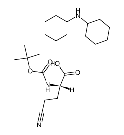Boc-L-Abu(CN) dicyclohexylammonium salt结构式