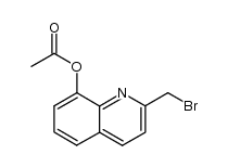 2-(Bromomethyl)quinolin-8-yl acetate结构式