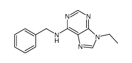 N-benzyl-9-ethylpurin-6-amine结构式