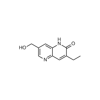 3-Ethyl-7-(hydroxymethyl)-1,5-naphthyridin-2(1H)-one Structure