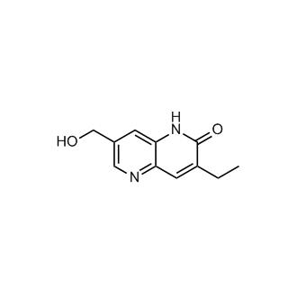 3-Ethyl-7-(hydroxymethyl)-1,5-naphthyridin-2(1H)-one structure