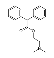 2-dimethylaminoethyl 2,2-diphenylacetate结构式