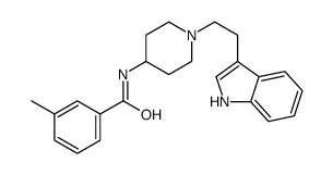 N-[1-[2-(1H-indol-3-yl)ethyl]piperidin-4-yl]-3-methylbenzamide结构式