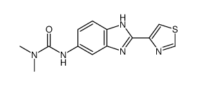 5-(3,3-Dimethyl-ureido)-2-(4-thiazolyl)-benzimidazol结构式