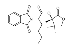 (S)-3,4,4-trimethyl-2-oxotetrahydrofuran-3-yl (S)-2-(1,3-dioxoisoindolin-2-yl)hexanoate结构式