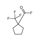 Cyclopentanecarbonyl fluoride, 1-(trifluoromethyl)- (9CI) structure