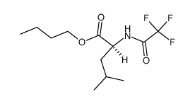 N-(Trifluoroacetyl)-L-leucine butyl ester结构式