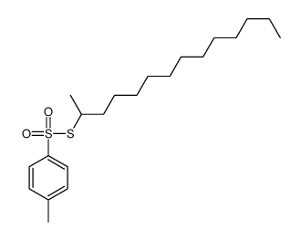 2-(4-methylphenyl)sulfonylsulfanyltetradecane Structure