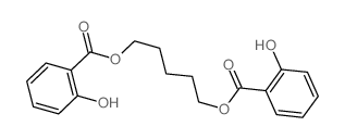 Benzoic acid,2-hydroxy-, 1,1'-(1,5-pentanediyl) ester structure