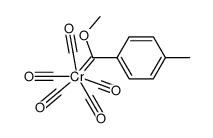 pentacarbonyl[(methoxy)(4-methylphenyl)carbene]chromium(0)结构式