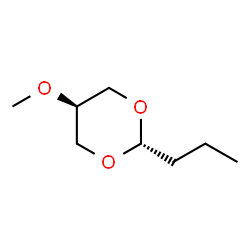 1,3-Dioxane,5-methoxy-2-propyl-,trans-(9CI) structure