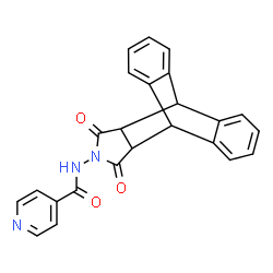 N-(12,14-dioxo-9,10-dihydro-9,10-[3,4]epipyrroloanthracen-13-yl)isonicotinamide结构式