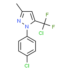 5-[Chloro(difluoro)methyl]-1-(4-chlorophenyl)-3-methyl-1H-pyrazole结构式