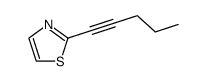 Thiazole, 2-(1-pentynyl)- (9CI)结构式