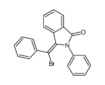 3-[bromo(phenyl)methylidene]-2-phenylisoindol-1-one结构式
