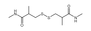 2,2',N,N'-tetramethyl-3,3'-disulfanediyl-bis-propionamide结构式