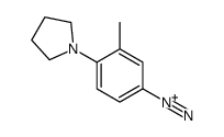 3-methyl-4-pyrrolidin-1-ylbenzenediazonium Structure