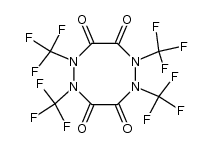 perfluoro(1,2,5,6,-tetramethyl-1,2,5,6-tetrazocine-3,4,7,8-tetraone) Structure