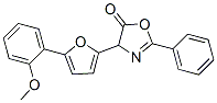 5(4H)-Oxazolone,4-[5-(2-methoxyphenyl)-2-furanyl]-2-phenyl- structure